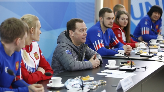 Встреча с тренерами и студентами – членами спортивной сборной команды России