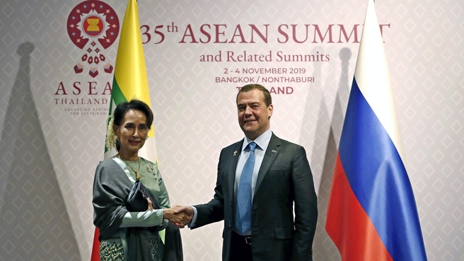 A meeting with State Counsellor and Foreign Minister of the Republic of the Union of Myanmar Aung San Suu Kyi
