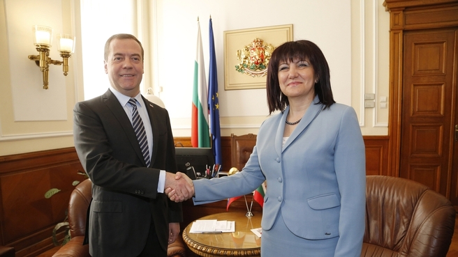 Встреча с Председателем Народного Собрания Болгарии Цветой Караянчевой