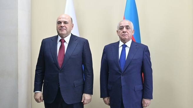 Russia-Azerbaijan talks. Mikhail Mishustin and Prime Minister of Azerbaijan Ali Asadov