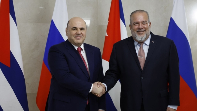 Mikhail Mishustin's meeting with Prime Minister of Cuba Manuel Marrero Cruz