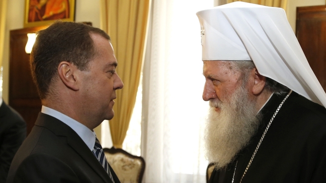 Meeting with the Patriarch of Bulgaria and Metropolitan of Sofia Neofit