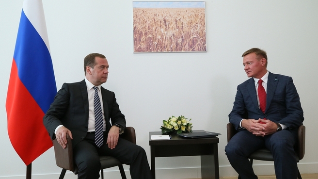 Встреча с временно исполняющим обязанности губернатора Курской области Романом Старовойтом