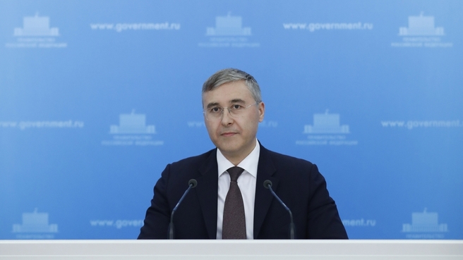 Briefing by Minister of Science and Higher Education Valery Falkov