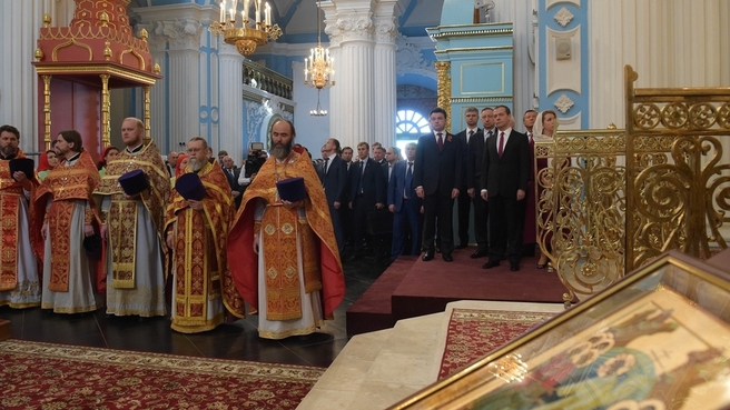 Церемония освящения Воскресенского собора Ново-Иерусалимского ставропигиального мужского монастыря