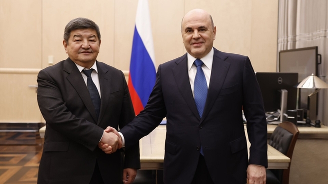 Mikhail Mishustin meets with Prime Minister of Kyrgyzstan Akylbek Japarov