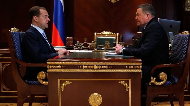 Встреча с губернатором Вологодской области Олегом Кувшинниковым