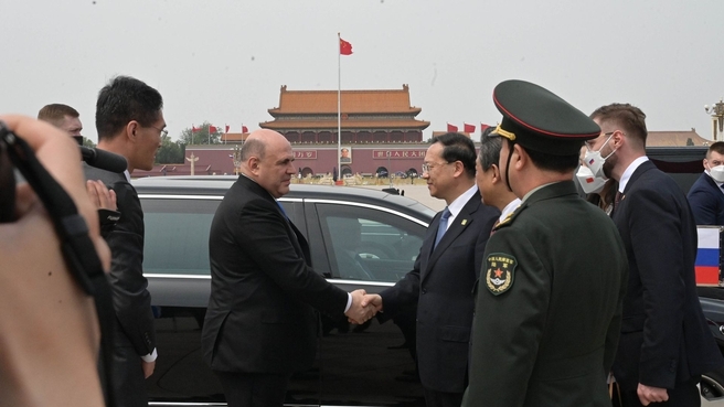 Mikhail Mishustin and Premier of the State Council of People’s Republic of China Li Qiang