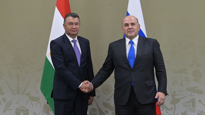 Встреча Михаила Мишустина с Премьер-министром Республики Таджикистан Кохиром Расулзода