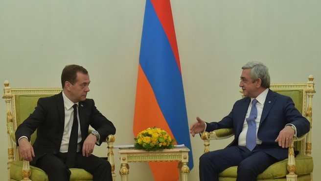 Встреча с Президентом Армении Сержем Саргсяном