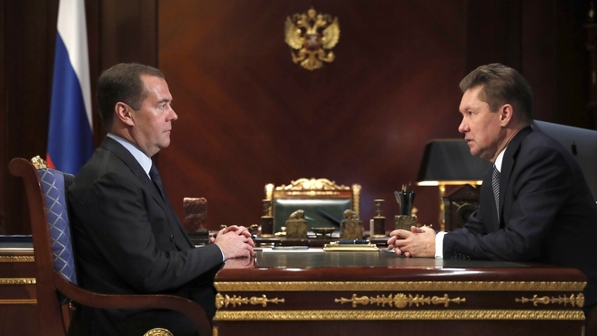 Встреча с председателем правления ПАО «Газпром» Алексеем Миллером