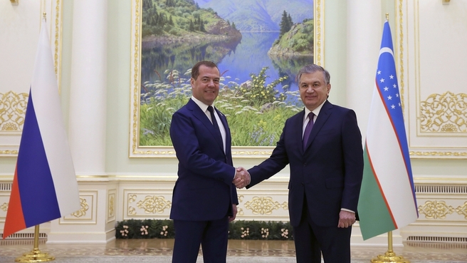 Meeting with President of Uzbekistan Shavkat Mirziyoyev