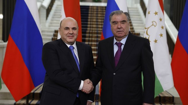 Mikhail Mishustin’s meeting with President of Tajikistan Emomali Rahmon