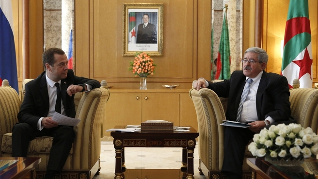 Dmitry Medvedev’s talks with Prime Minister of Algeria Ahmed Ouyahia