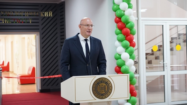 Дмитрий Чернышенко принял участие в открытии новый корпуса Чеченского государственного университета