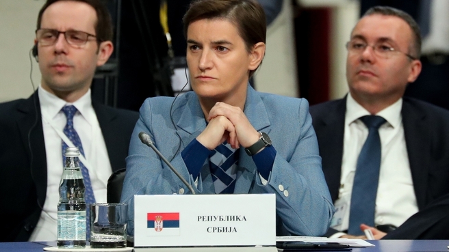 Председатель Правительства Сербии Ана Брнабич на заседании Евразийского межправительственного совета