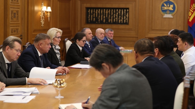 Виктория Абрамченко на 25-м заседании Межправительственной Российско-Монгольской комиссии по торгово-экономическому и научно-техническому сотрудничеству