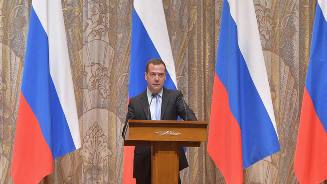 Выступление Дмитрия Медведева на церемонии вручения премий Правительства в области науки и техники
