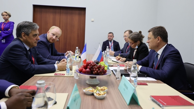 Встреча Александра Новака с членами российско-французской торгово-промышленной палаты