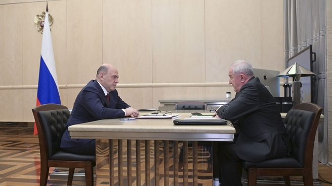 Встреча Михаила Мишустина с руководителем Федеральной таможенной службы Владимир Булавиным