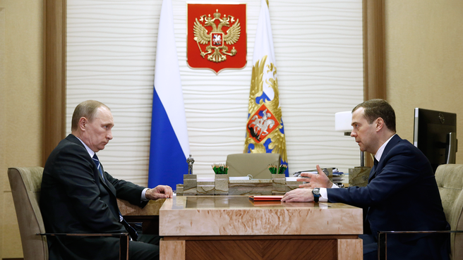 Рабочая встреча с Президентом Владимиром Путиным