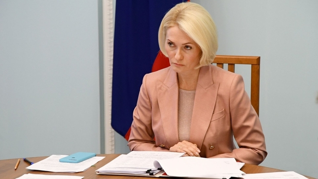 Виктория Абрамченко на совещании с регионами Сибирского федерального округа