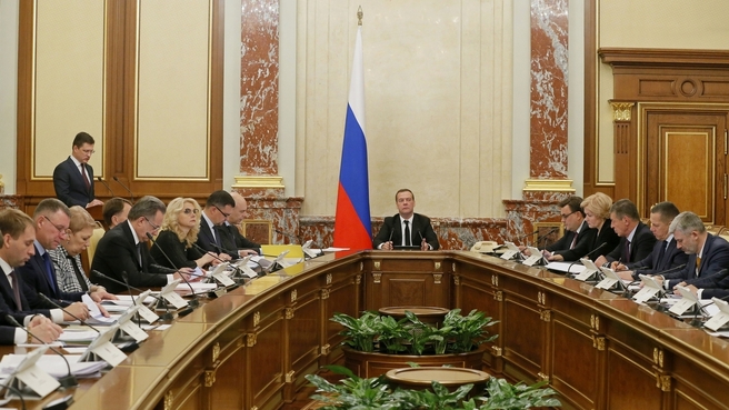 Доклад Александра Новака на заседании Правительства