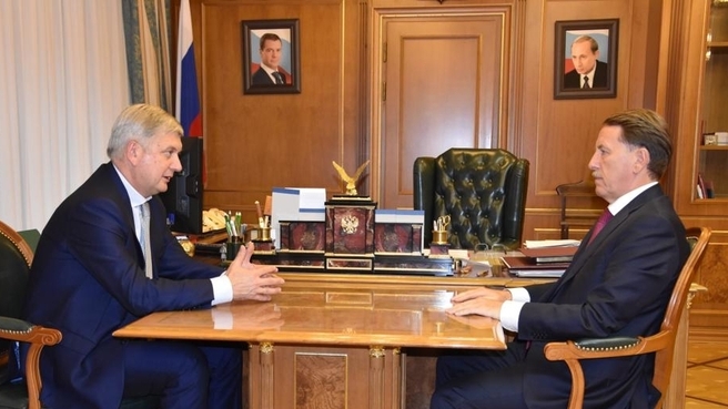 Встреча Алексея Гордеева с губернатором Воронежской области Александром Гусевым