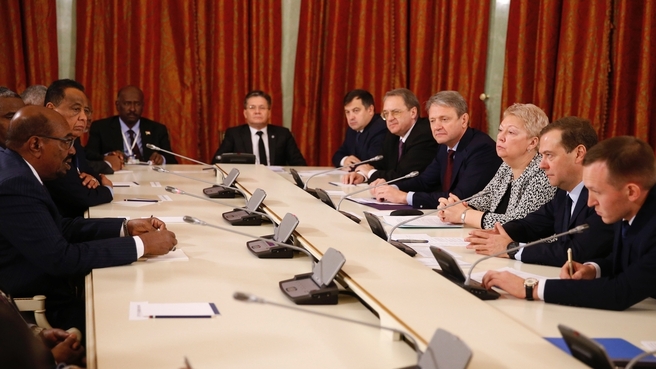 Встреча с Президентом Судана Омаром Баширом