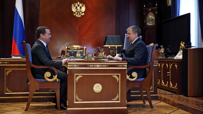 Встреча с главой Республики Карелия Александром Худилайненом