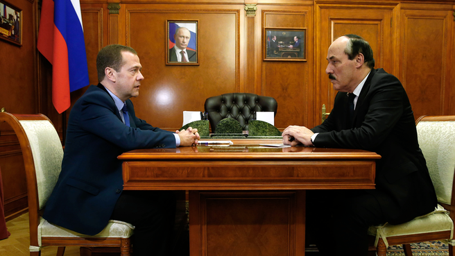 Встреча с главой Республики Дагестан Рамазаном Абдулатиповым