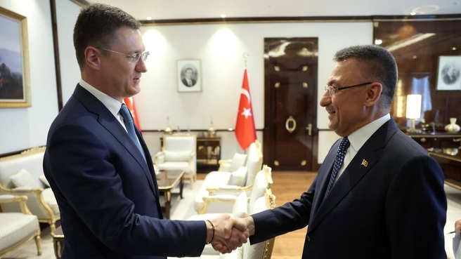 Alexander Novak’s working visit to the Republic of Turkey. With Vice President of Turkey Fuat Oktay
