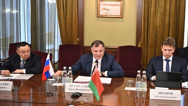 Марат Хуснуллин провёл рабочую встречу с заместителем премьер-Министра Республики Беларусь Анатолием Сиваком