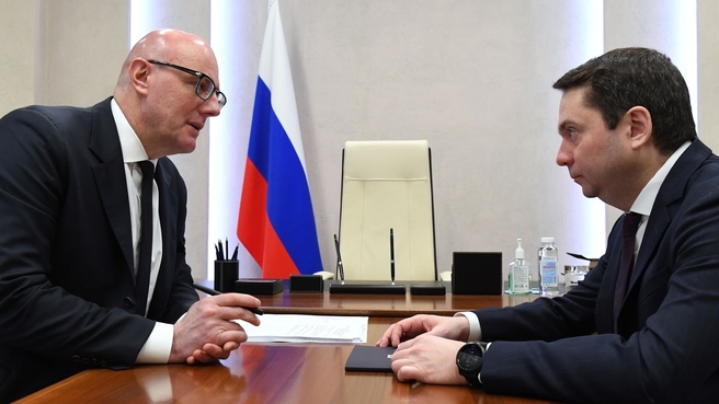 Дмитрий Чернышенко провёл рабочую встречу с губернатором Мурманской области Андреем Чибисом