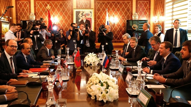 Встреча с Председателем Палаты советников Парламента Королевства Марокко Хакимом Беншамашем