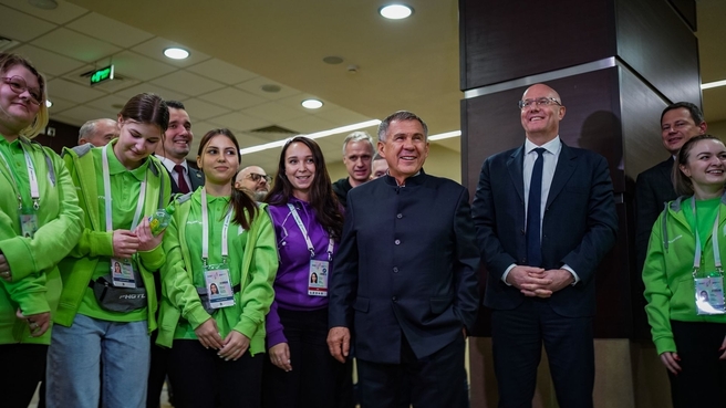 Дмитрий Чернышенко и глава Республики Татарстан Рустам Минниханов посетили площадку проведения вторых Фиджитал-игр