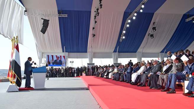 Официальная церемония открытия нового русла Суэцкого канала