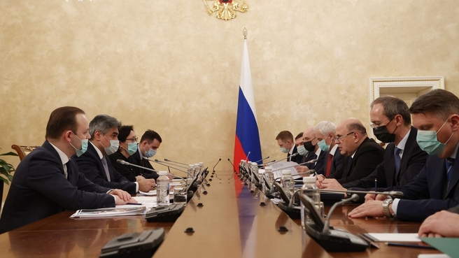 Встреча Михаила Мишустина с депутатами фракции «Новые люди»