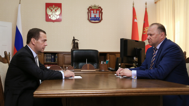 Беседа с временно исполняющим обязанности губернатора Калининградской области Николаем Цукановым