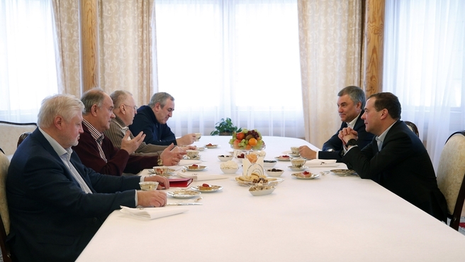 Встреча с руководством Государственной Думы и лидерами парламентских фракций