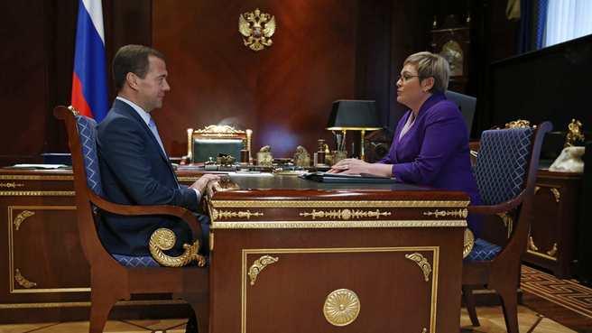 Рабочая встреча с губернатором Мурманской области Мариной Ковтун