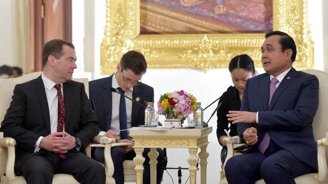 Dmitry Medvedev meets with Prime Minister of Thailand Prayut Chan-o-cha