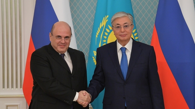 Встреча Михаила Мишустина с Президентом Республики Казахстан Касым-Жомартом Токаевым
