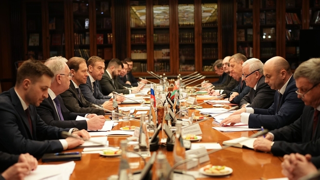 Denis Manturov’s meeting with Deputy Prime Minister of the Republic of Belarus Pyotr Parkhomchik
