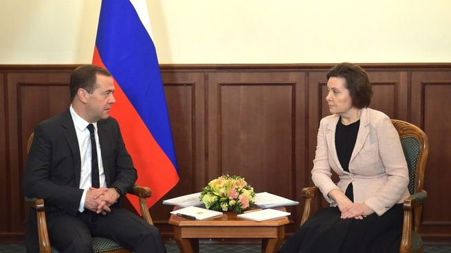 Встреча с губернатором Ханты-Мансийского автономного округа – Югры Натальей Комаровой