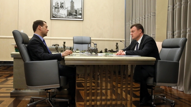 Рабочая встреча с главой администрации Тамбовской области Александром Никитиным