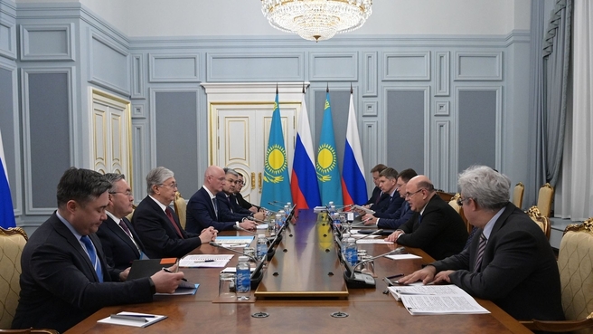 Mikhail Mishustin’s meeting with President of the Republic of Kazakhstan Kassym-Jomart Tokayev