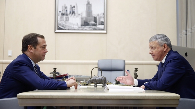 Встреча с главой Республики Северная Осетия – Алания Вячеславом Битаровым