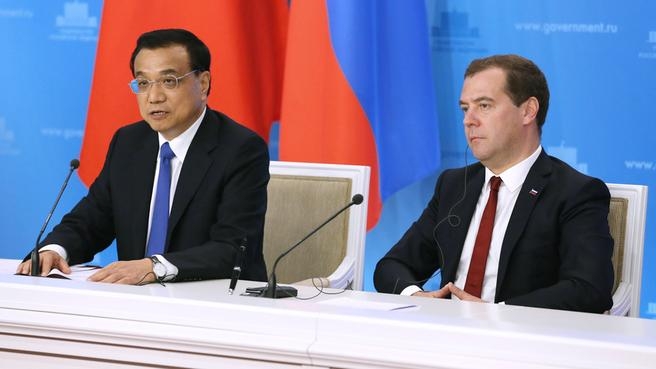 Пресс-конференция по итогам 19-й регулярной встречи глав правительств России и Китая