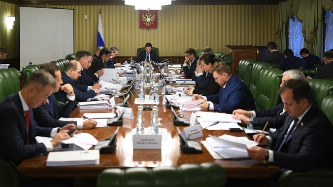 Александр Новак  на заседании Правительственной комиссии по вопросам развития электроэнергетики